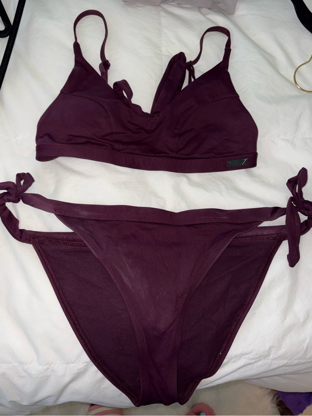 Gymshark Women's Winter Berry Tie-Side Bikini Set